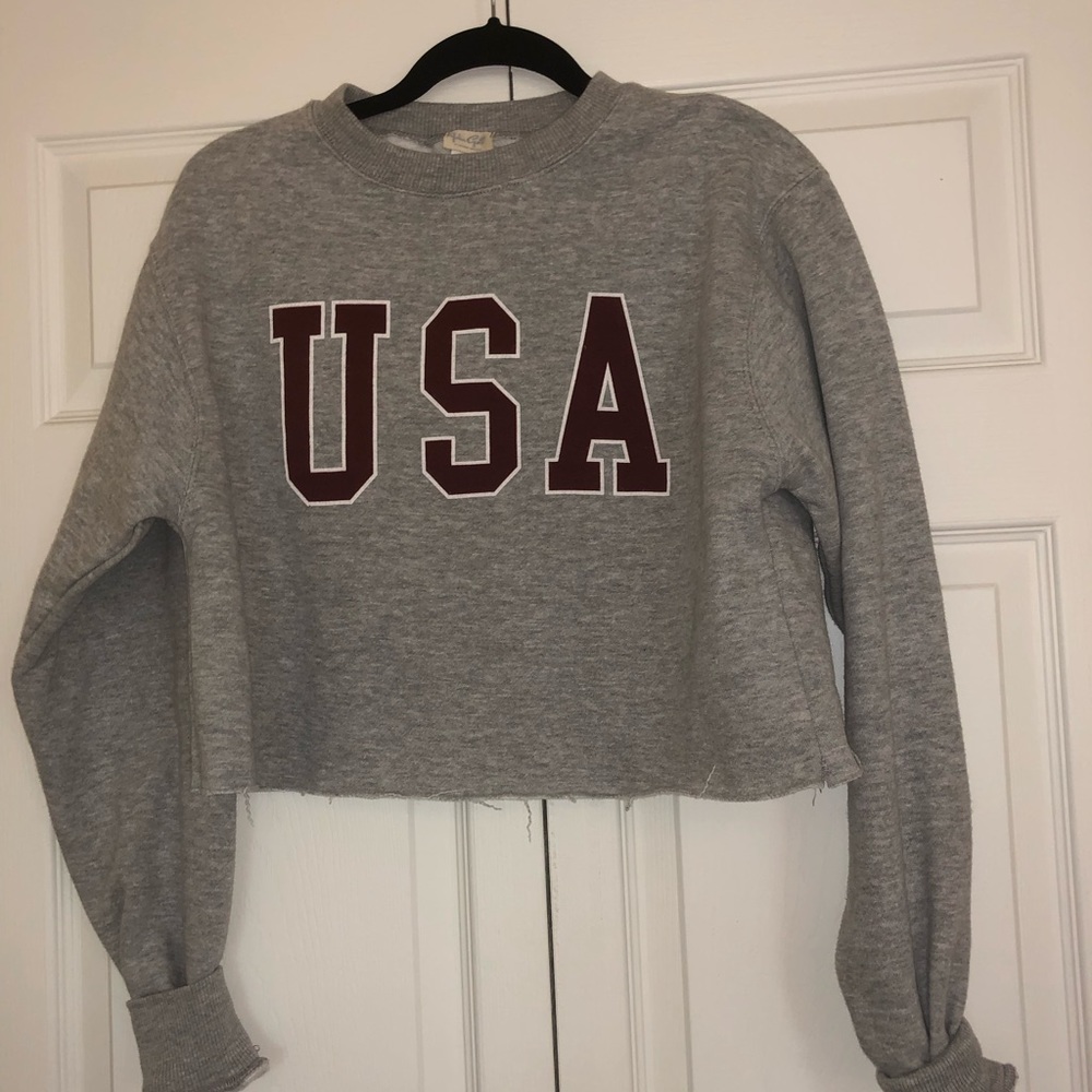 USA Cropped sweatshirt